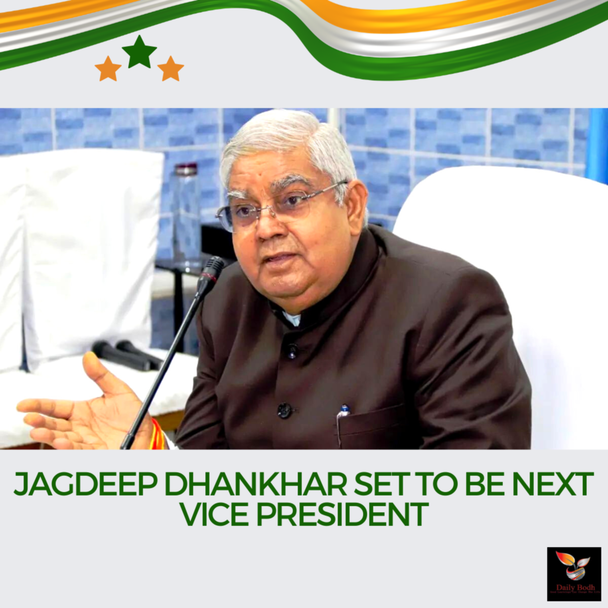 Read more about the article Jagdeep Dhankhar – Next Vice President